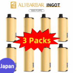 Alibarbar Ingot 9000 puffs-3 pack Multiple flavors-Japan - Black Forest