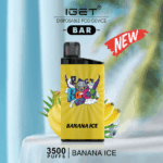IGET BAR BANANA ICE 3500 Puffs Disposable Vape - Image 2