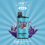 IGET BAR BLUEBERRY ICE 3500 Puffs Disposable Vape - Image 2