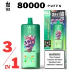 Bangbox 80000 Puffs – Multiple Flavor - DOUBLE Grape + Strawberry mango+Blueberry sour Raspberry ice