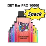 IGET Bar Pro 10000 Puffs Overseas warehouse-5pack - Blackberry Ice