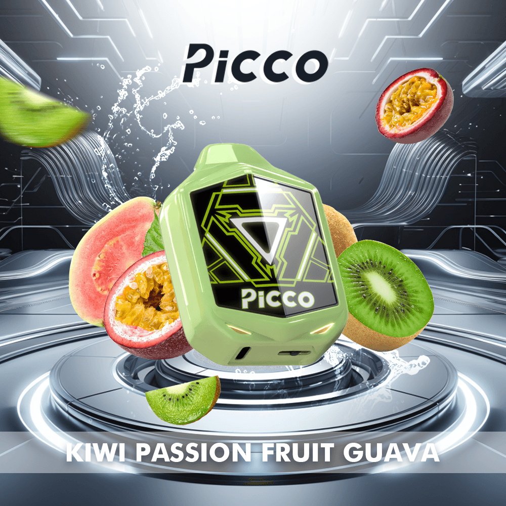 Kiwi-Passion-Fruit-Guava.png Picco Voom 7000 Puffs - Kiwi Passion Fruit Guava - Image 1