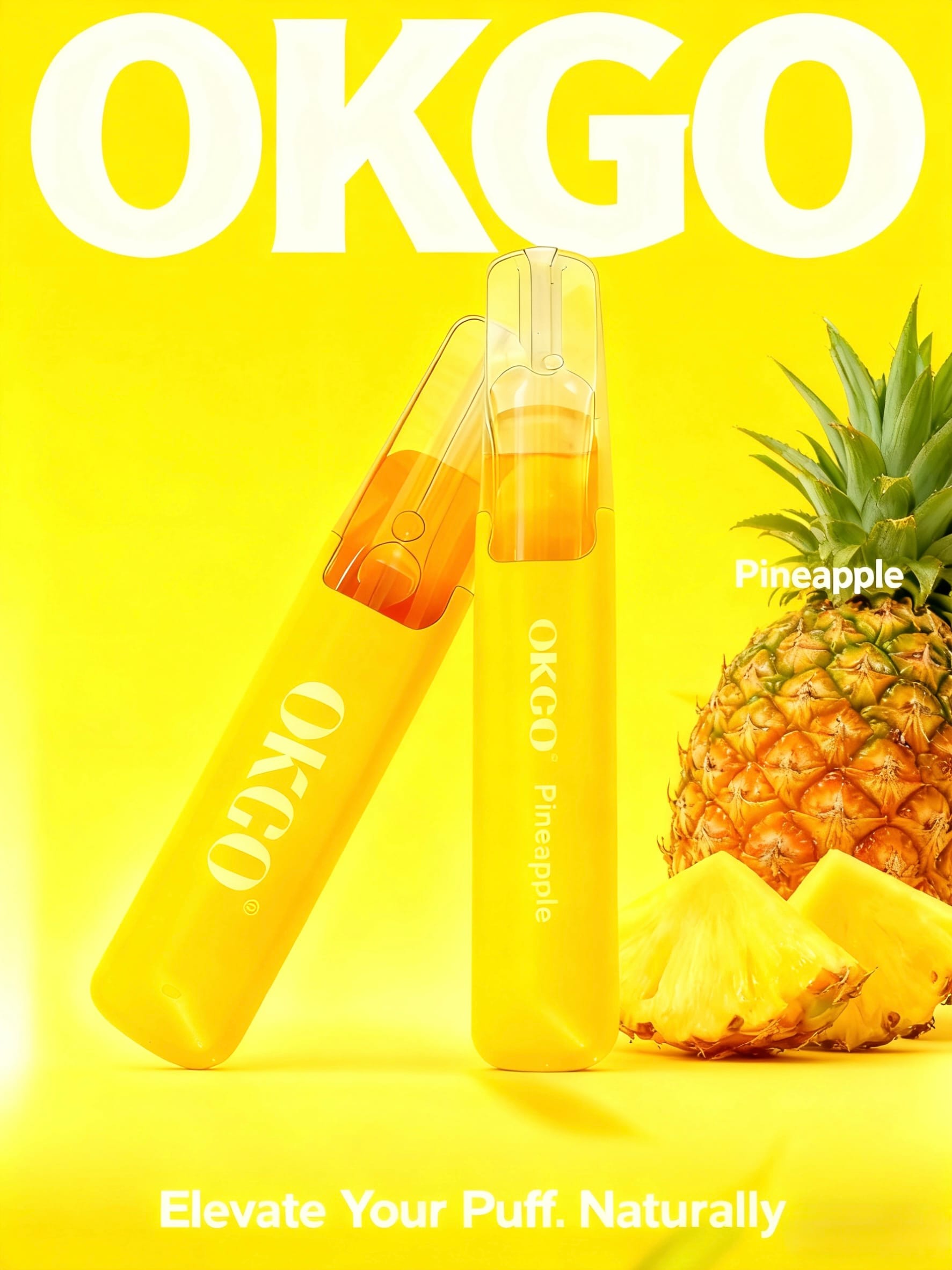 OKGO-6500-Puffs-Pineapple.jpg OKGO 6500 Puffs Pineapple-10 Pack - Pineapple