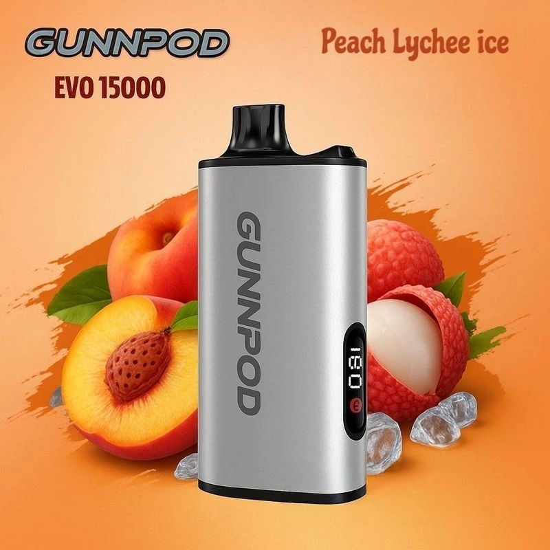 Peach-Lychee-Ice.webp Gunnpod EVO 15k - 20 pack Multiple flavors - Peach Lychee Ice