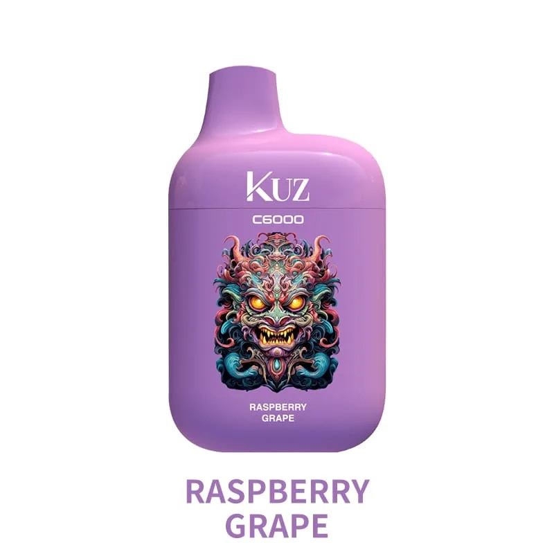 RASPBERRY-GRAPE.jpg.webp KUZ C6000 PUFFS – RASPBERRY GRAPE - Image 1