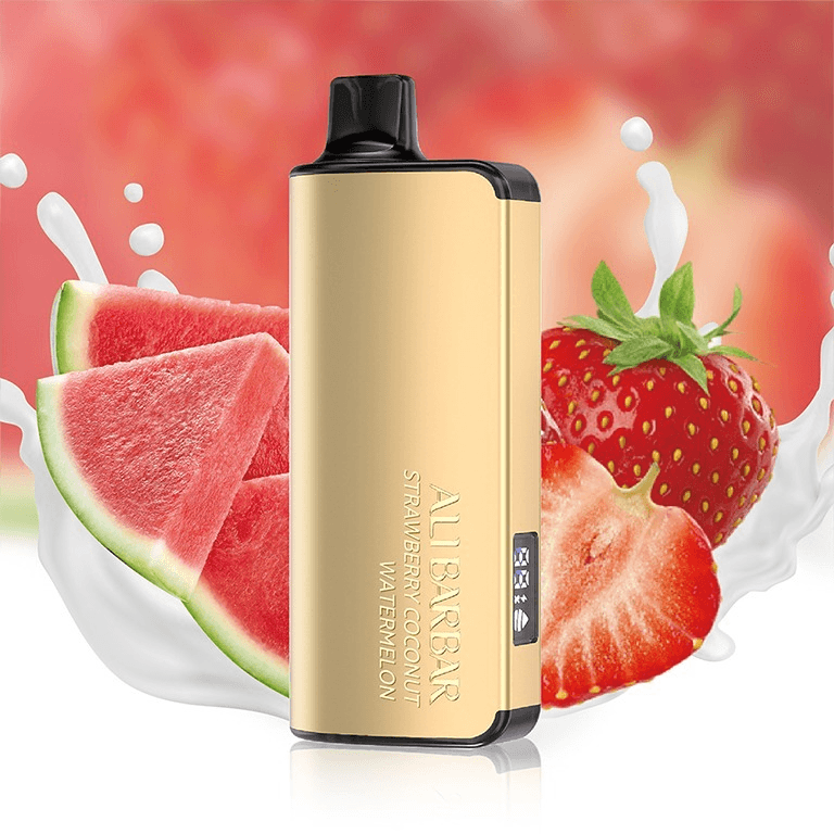Strawberry-Coconut-Watermelon.png Alibarbar Ingot 9000 puffs-3 pack Multiple flavors-Japan - Strawberry Coconut Watermelon