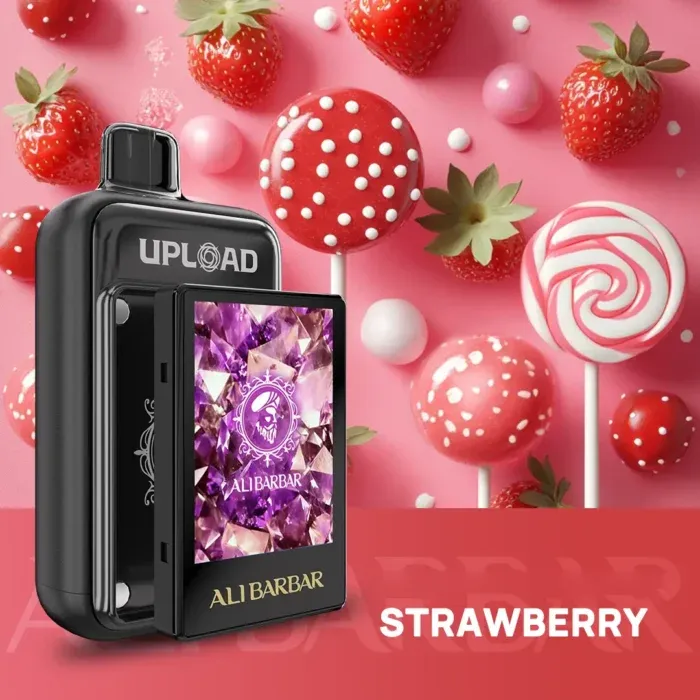 Strawberry-Ice-700x700-1.webp Alibarbar Upload 25000 Puffs-Chuppa Chupps Strawberry - Image 1