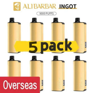Alibarbar Ingot 9000 puffs-5 pack Multiple flavors(Ship from oversea) - Blackberry Ice