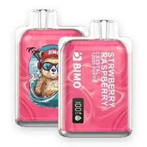 BIMO Crystal 12000 Puffs Strawberry Raspberry - Strawberry Raspberry
