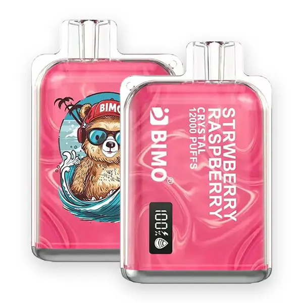 bimo-crystal-12000-puffs-strawbe.webp BIMO Crystal 12000 Puffs Strawberry Raspberry - Strawberry Raspberry