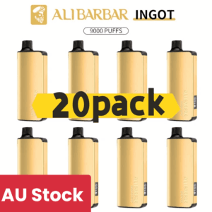 Alibarbar Ingot 9000 puffs-20 pack Multiple flavors(Ship from Sydney) - Cool Mint