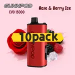 Gunnpod EVO 15k - 10 pack Multiple flavors - Blackberry Cherry Pomegranate Ice