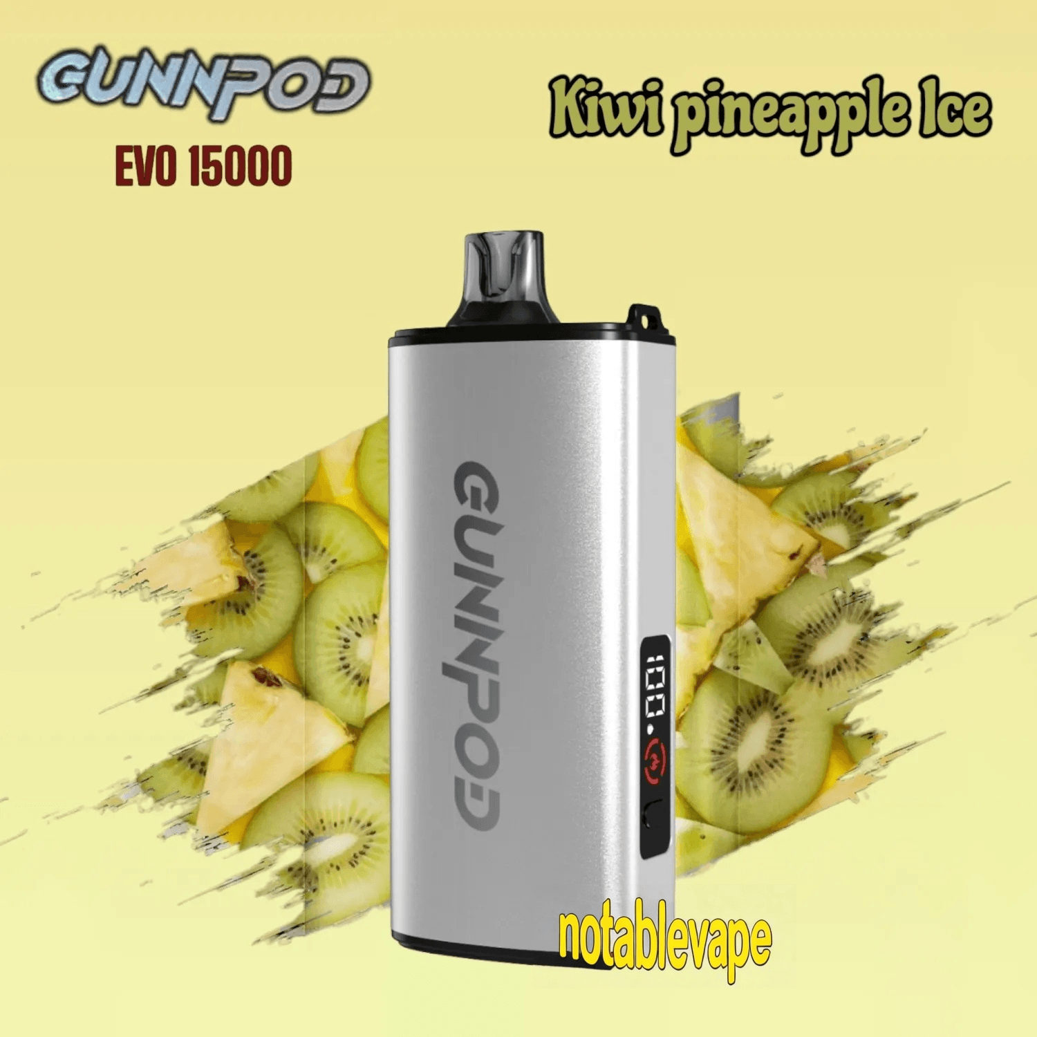 kiwi-pineapple-ice.png Gunnpod EVO 15k - 20 pack Multiple flavors - Kiwi Pineapple Ice