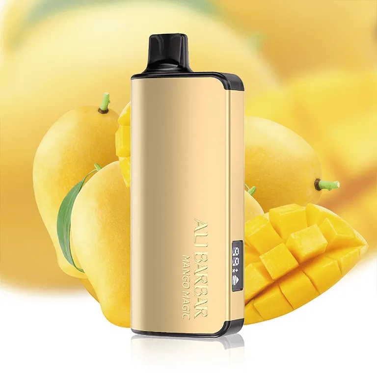 pocket-cloud-vape-Mango-Magic.png ALIBARBAR INGOT 9000 Puffs DTL Version - Mango Magic - Image 1