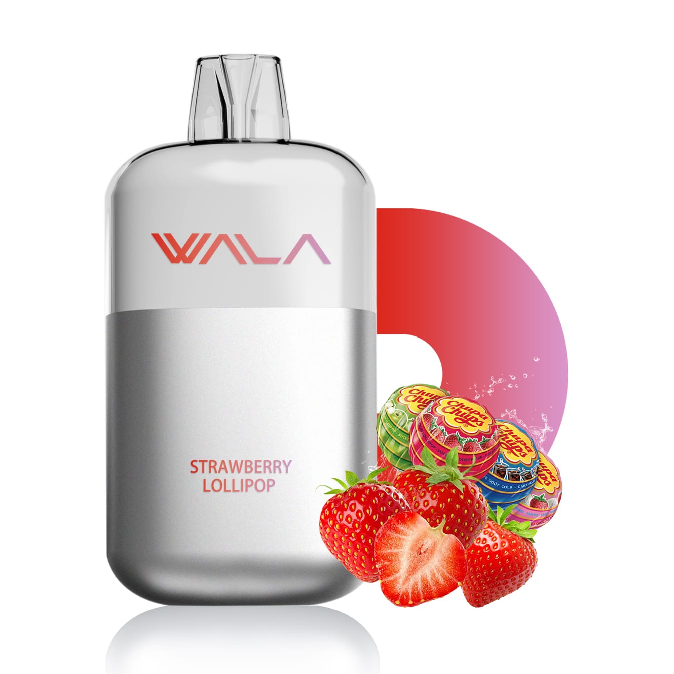 strawberry-LOLLIPOP.jpg Wala POP 10000 Puffs - Strawbeerry Lollipop - Image 1