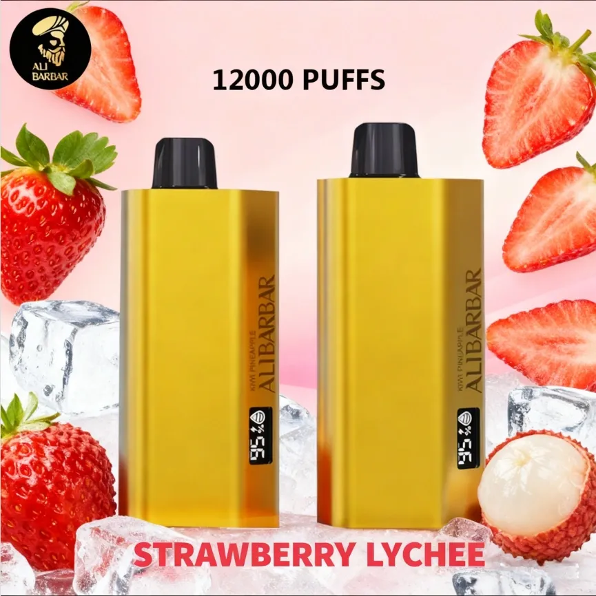 new vapes comparison Alibarbar TEQ 12000 Strawberry Lychee